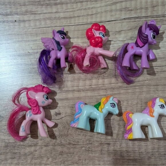 My Little Pony 6-Piece Toy Figurine Set cake toppers toys 3:" - Picture 2 of 4